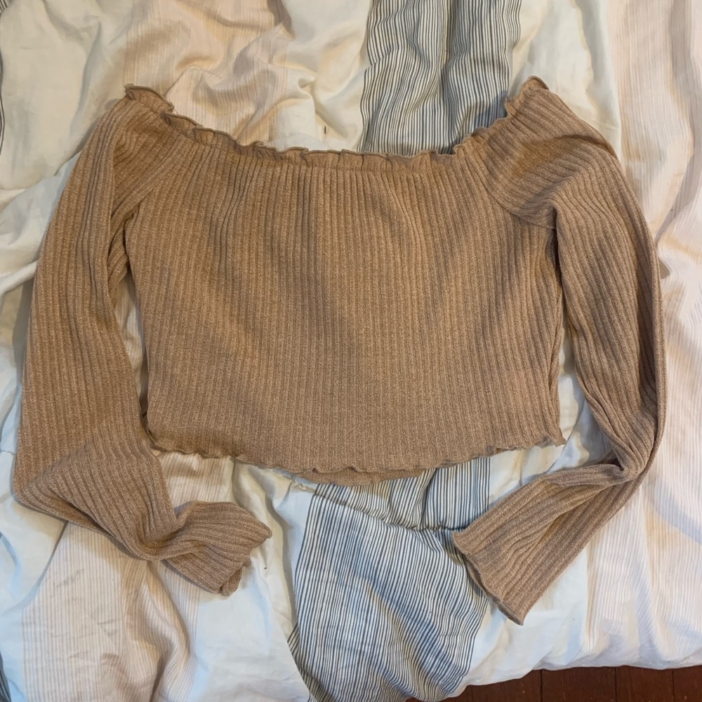 SHEIN off the shoulder crop top